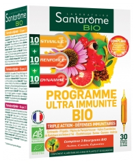 Santarome Bio Programme Ultra Immunité Bio 30 Ampoules