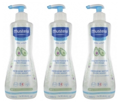 Agua Limpiadora sin Enjuague de Aguacate Lote de 3 x 500 ml