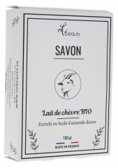 LHBEAUTY Savon Masque au Lait de Chèvre Bio &amp; Huile d'Amande Douce 100 g