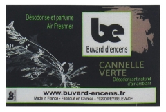 Buvard D'encens Cuscinetto D'incenso Alla Cannella Verde 36 Fogli