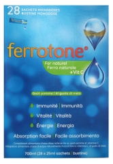 Ferrotone Naturligt J&auml;rn + Vitamin C 28 P&aring;sar