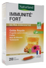 Naturland Immunité Fort Ultra Concentré Bio 20 Ampoules de 10 ml