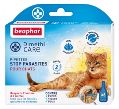 Beaphar Diméthicare Stop Parasiten Katzen 6 Pipetten