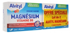 Magnésium Vitamine B6 Lot de 2 x 45 Comprimés