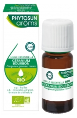 Phytosun Arôms Huile Essentielle Géranium Bourbon (Pelargonium graveolens roseum) Bio 10 ml