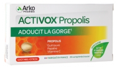 Arkopharma Activox Propolis Comprimés à Sucer 20 Comprimés