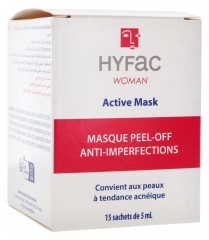 Hyfac Woman Active Mask Masque Peel-Off Anti-Imperfections 15 Sachets