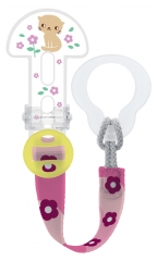 MAM Ciuccio Anatomico in Silicone 0-6 Mesi e Clip per Ciuccio
