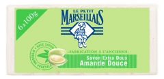 Le Petit Marseillais Savon Extra Doux Amande Douce Lot de 6 x 100 g