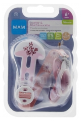 MAM Anatomic Silicone Soother 6 Months and + Soother Holder