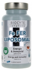 Biocyte Longevity Fe Fer Liposomal 30 Gélules