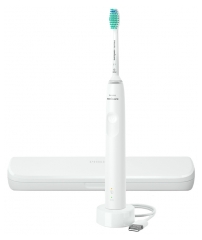 Philips Sonicare 3100 HX3673/13 White Electric Toothbrush + Travel Case