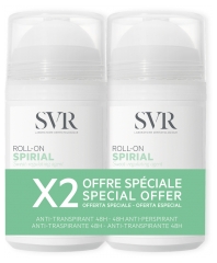 SVR Spirial Déodorant Anti-Transpirant 48H Roll-On Lot de 2 x 50 ml