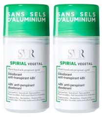 SVR Spirial Rostlinn&yacute; Deodorant Antiperspirant Roll-on Balen&iacute; 2 x 50 ml