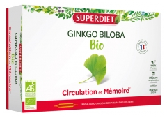 Superdiet Organic Ginkgo Biloba 20 Phials