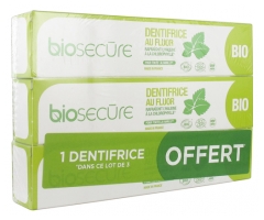 Biosecure Dentifrice au Fluor Bio Lot de 3 x 75 ml