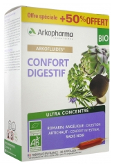 Arkofluides Confort Digestif Bio 20 Ampoules + 10 Ampoules Offertes