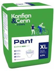Stentil Konfian &amp; Cerin Pant Extra 14 Culottes Absorbantes pour Adultes Taille XL