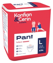 Stentil Konfian &amp; Cerin Pant Maxi 14 Culottes Absorbantes pour Adultes Taille L