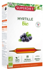 Superdiet Myrtille Bio 20 Ampoules