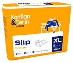 Stentil Konfian &amp; Cerin Slip Extra 20 Changes Complets pour Adultes Taille XL