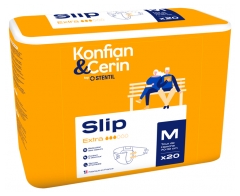 Stentil Konfian &amp; Cerin Slip Extra 20 Changes Complets pour Adultes Taille M