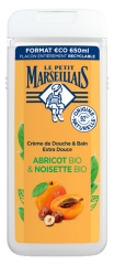 Le Petit Marseillais Crème de Douche &amp; Bain Extra Douce Abricot &amp; Noisette Bio 650 ml