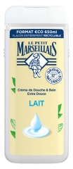 Le Petit Marseillais Cream of Shower & Bath Extra Soft Milk Organic 650ml