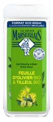 Le Petit Marseillais Gel Douche &amp; Bain Extra Doux Feuille d'Olivier &amp; Tilleul Bio 650 ml