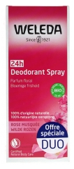 Weleda Déodorant Spray à la Rose Musquée Lot de 2 x 100 ml