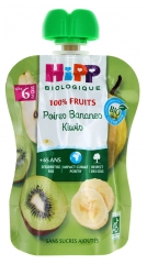 HiPP 100% Fruits Gourde Poires Bananes Kiwis dès 6 Mois Bio 90 g