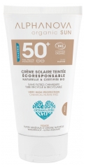 Alphanova Sun Sensitive SPF50+ Nude Tinted Cream Fragrance Free Organic 50g