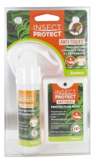 Insect Protect Anti-Tiques Prévention Complète Peau et Vêtements
