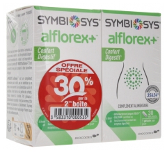 Biocodex Symbiosys Alflorex+ Confort Digestif Lot de 2 x 30 Gélules