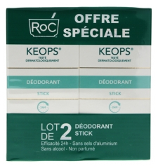 Keops Déodorant Stick Lot de 2 x 40 ml