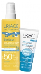 Uriage Bariésun Spray Child Moisturizing High Protection SPF50+ 200ml + Free Cleansing Cream 50ml