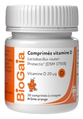 Biogaia Vitamina D 30 Comprimidos
