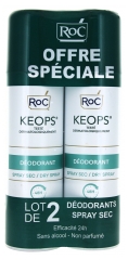 Keops Déodorant Spray Sec Lot de 2 x 150 ml