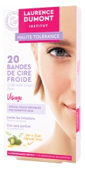Haute Tolérance Bandes de Cire Froide Visage 20 Bandes