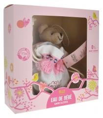 Nature & Senteurs Presentf&ouml;rpackning Baby Parfym Flicka 50 ml + Gosedjur