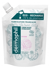 Dermophil Indien Crème Mains Hydratante Pivoine Bio Recharge 200 ml