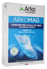 Arkopharma Arkomag Concentré d'Eau de Mer Magnésium Marin 20 Ampoules