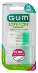 GUM Soft-Picks Original Medium 100 Unidades