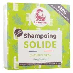 Lamazuna Shampoing Solide Cheveux Gras au Ghassoul 70 ml