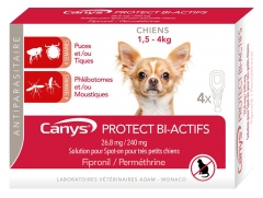 Canys Protect Bi-Active Spot-on Lösung Hunde 1,5-4 kg 4 Pipetten