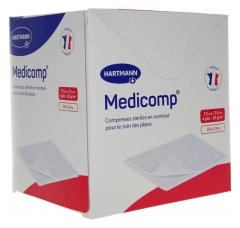 Medicomp Compresses en Non-Tissé Stériles 7,5 x 7,5 cm 50 x 2 Pièces