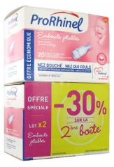 ProRhinel 2 x 20 Disposable Supple Ends for Baby Nose Blower
