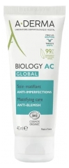 A-DERMA Biology AC Global Soin Matifiant Anti-Imperfections Bio 40 ml