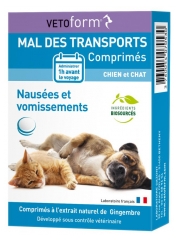 Vetoform Compresse per il mal di Mare Cani e Gatti 30 Compresse