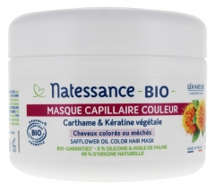 Natessance Farbige Haarmaske mit Färberdistel und Pflanzlichem Bio-Keratin 200 ml